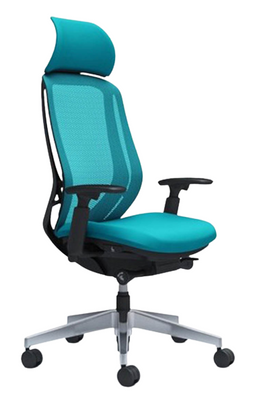 Крісло OKAMURA SYLPHY EXTRA HIGH BLACK (BLUE GREEN) для керівника 01897 фото