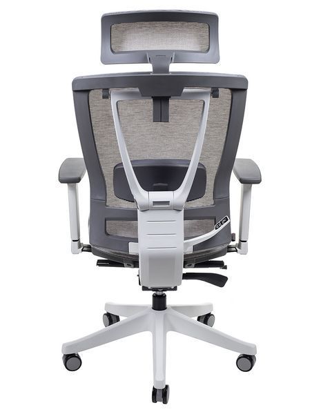 Крісло ERGO CHAIR 2 MESH WHITE, ергономічне, бежеве 02019 фото
