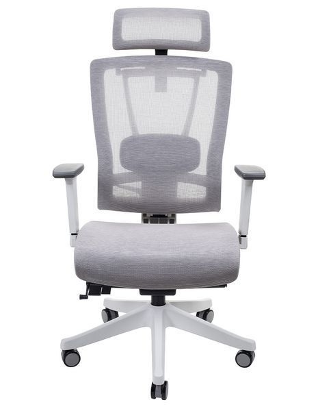 Крісло ERGO CHAIR 2 MESH WHITE, ергономічне, бежеве 02019 фото