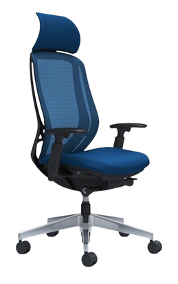 Крісло OKAMURA SYLPHY EXTRA HIGH BLACK (MEDIUM BLUE) для керівника, 01895 фото