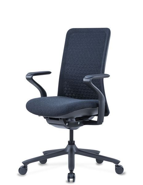 Ергономічне крісло KRESLALUX POLY PURE BLACK, тканинне 113670 фото
