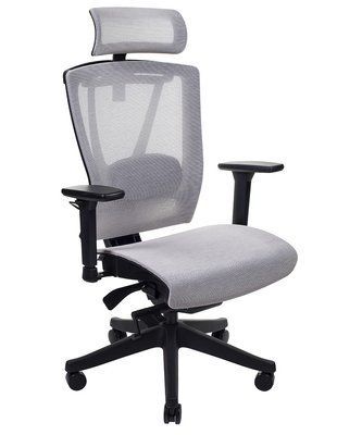 Крісло ERGO CHAIR 2 MESH BLACK, ергономічне, бежеве 02021 фото