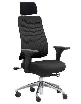 Крісло COMF-PRO TRULY BLACK, ергономічне, з підголівником 01446 фото