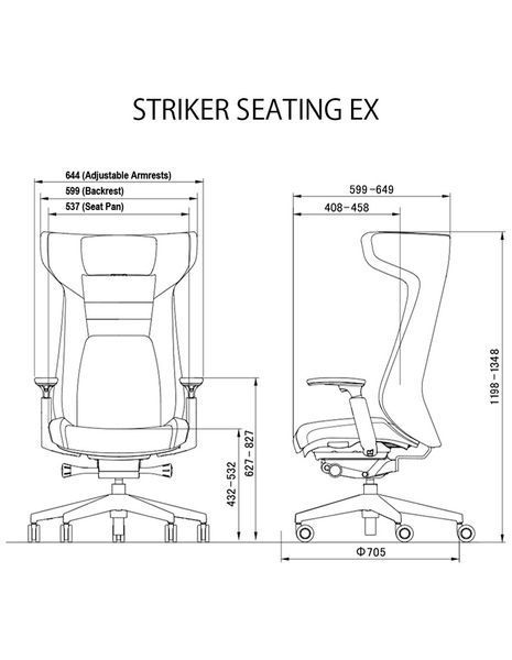 Геймерське крісло OKAMURA STRIKER RED 03325 фото