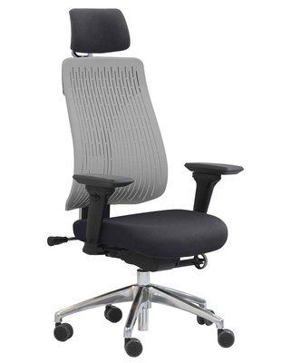 Крісло COMF-PRO TRULY GREY, ергономічне, з підголівником 01448 фото