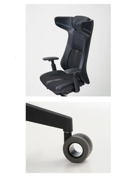 Геймерське крісло OKAMURA STRIKER BLACK 03327 фото