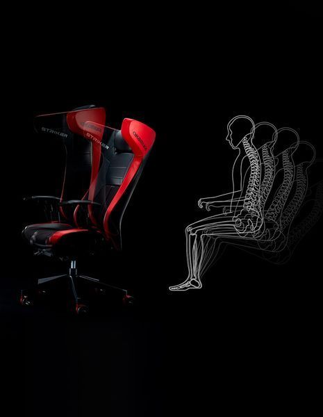 Геймерське крісло OKAMURA STRIKER BLACK 03327 фото