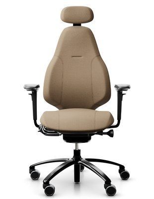 Крісло FLOKK RH MEREO 220 BLACK ергономічне, новозеландська вовна SELECT (GABRIEL) 116034 фото