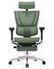 Крісло MIRUS-IOO 2 (IOOE2-AB-HAM-5D-L-LMT, СІТКА Т-168-B6-GREEN), ергономічне, з підставкою під ноги 1161164 фото 2