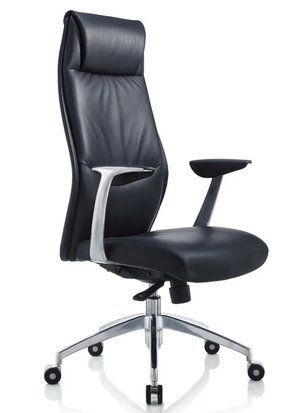Крісло KRESLALUX 9184 BLACK для керівника, шкіряне 011326 фото