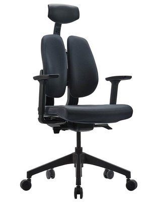 Ергономічне крісло DUOREST D2 BLACK/GREY, ортопедичне, чорний/антрацит 113934 фото