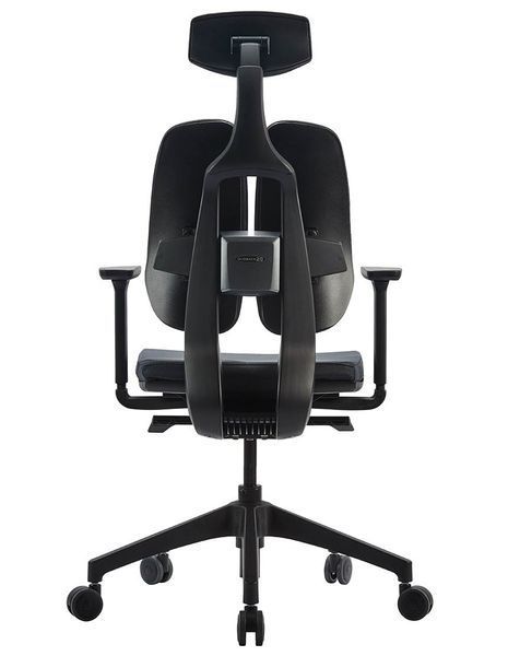 Ергономічне крісло DUOREST D2 BLACK/GREY, ортопедичне, чорний/антрацит 113934 фото