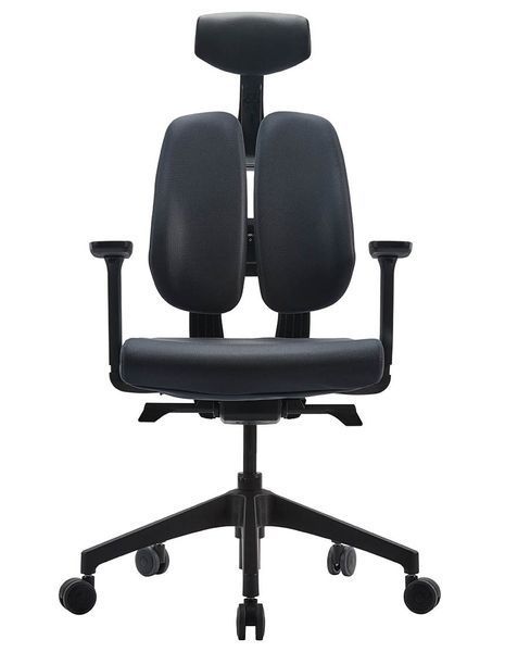 Ергономічне крісло DUOREST D2 BLACK/GREY, ортопедичне, чорний/антрацит 113934 фото