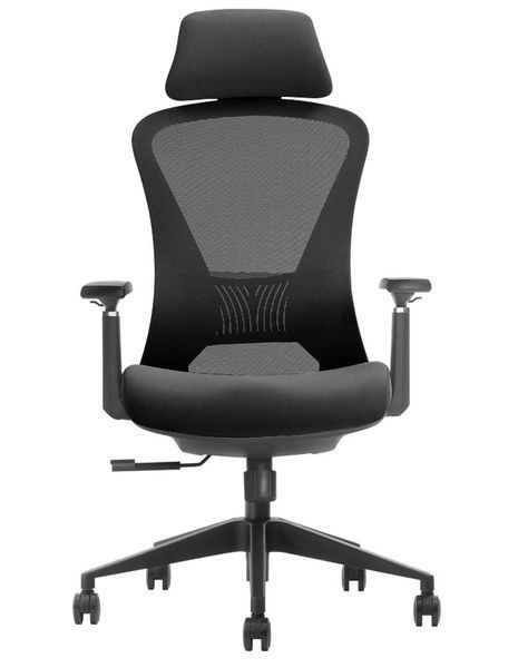 Ергономічне крісло KRESLALUX K2-BH BLACK 03064 фото