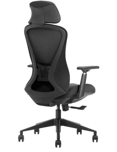 Ергономічне крісло KRESLALUX K2-BH BLACK 03064 фото