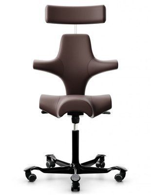 Ергономічне крісло HAG CAPISCO 8107 BLACK, шкіряне 113636 фото