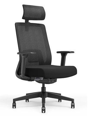 Крісло ергономічне KRESLALUX TANIT ALL BLACK, чорне 03066-3 фото