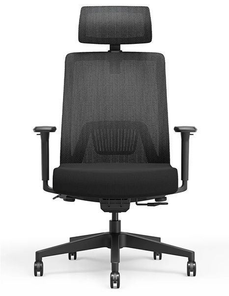 Крісло ергономічне KRESLALUX TANIT ALL BLACK, чорне 03066-3 фото