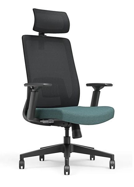 Крісло ергономічне KRESLALUX TANIT Dark Grey/Black, чорний + темно-сірий 03066-5 фото
