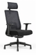 Крісло ергономічне KRESLALUX TANIT Dark Grey/Black, чорний + темно-сірий